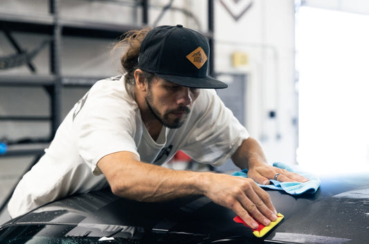 Limited Editon - Leather Patch over Black Cap