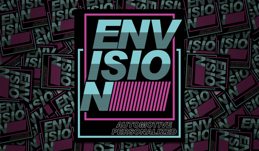 Sticker - Automotive Personalized Retro Square